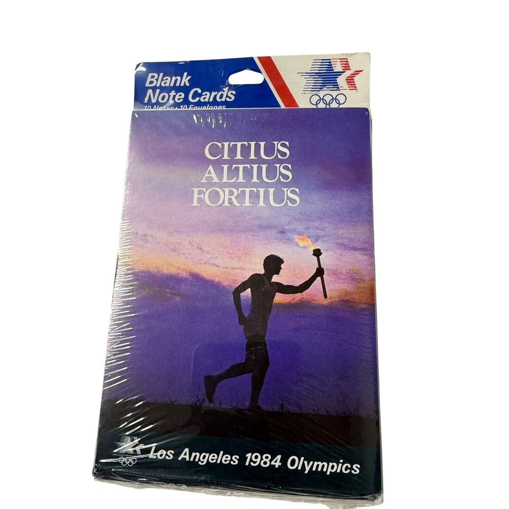 Vintage Los Angeles 1984 Olympics Blank Note Cards 10 Count Sealed